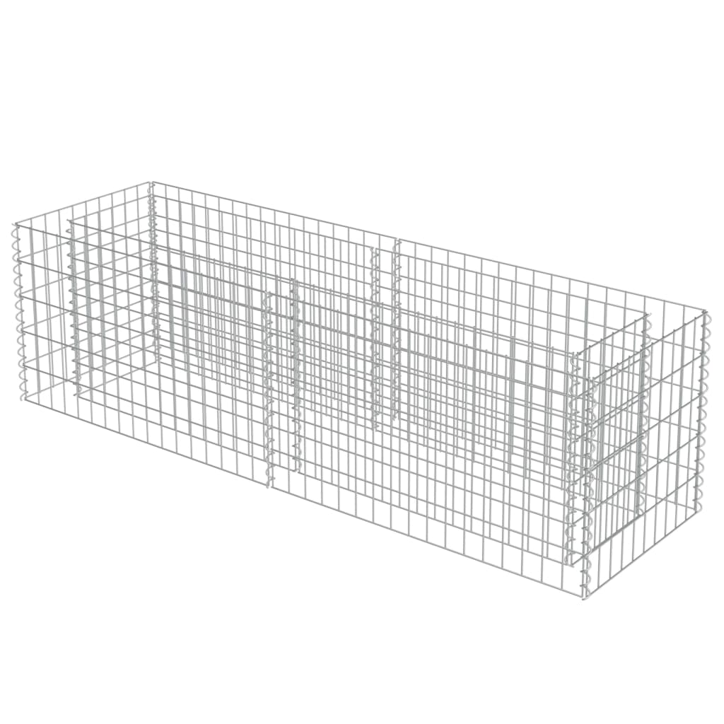 Gabion Højseng Galvaniseret Stål 180×50×50 cm