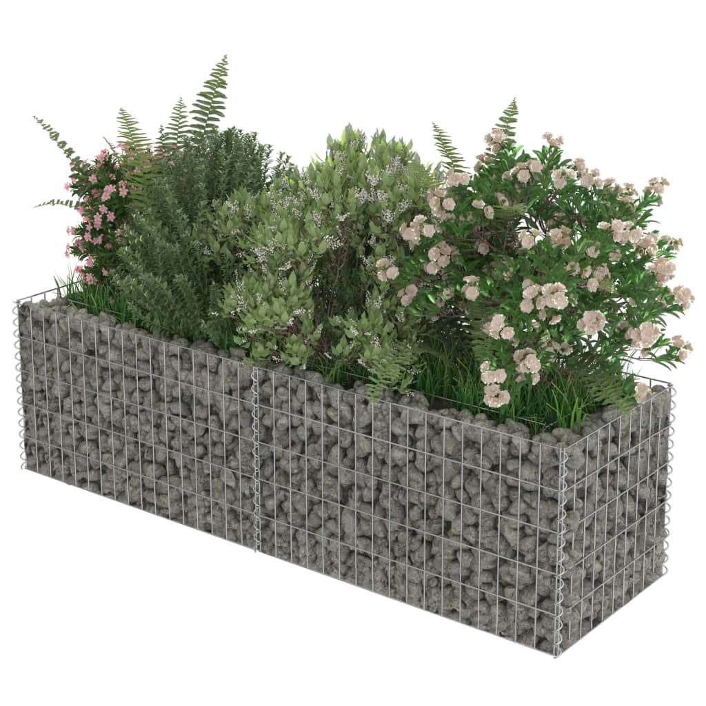 Gabion Højseng Galvaniseret Stål 180×50×50 cm