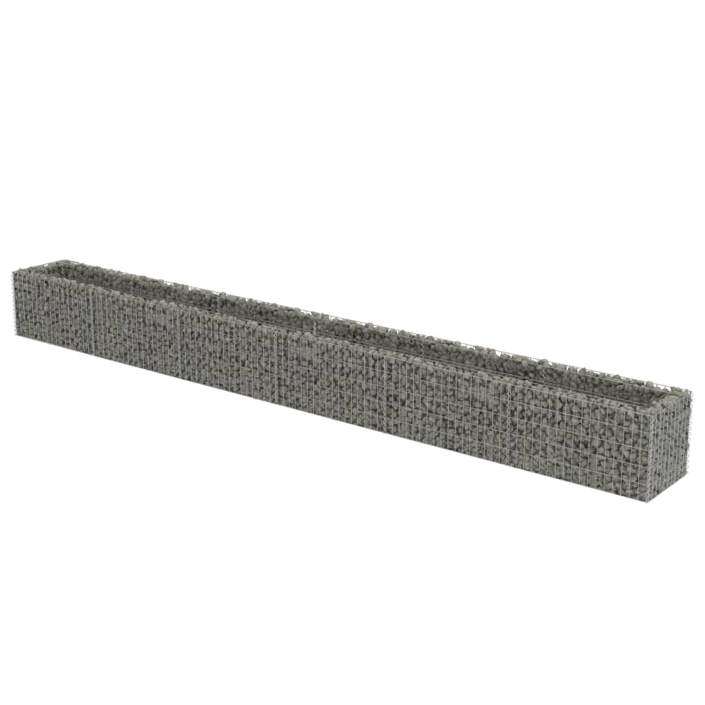 Gabion højbed galvaniseret stål 540×50×50 cm