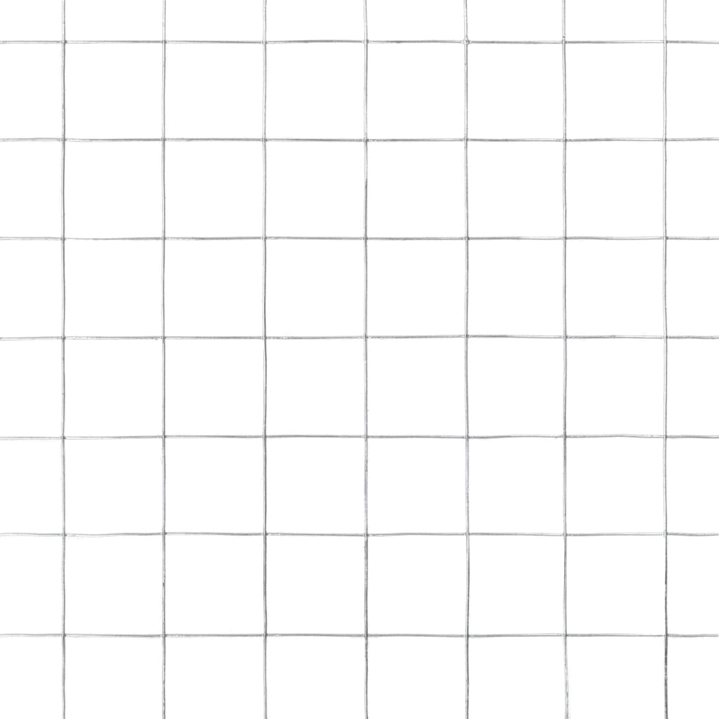 Maschendraht Verzinkter Stahl 25x0,5 m Silbern