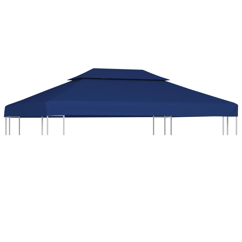 Pavillon tagpresenning med skorstenssuger 310 g/m² 4x3 m Blå