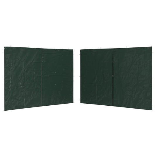 Partyzelt-Seitenwände 2 Stück Reißverschluss PE Grün