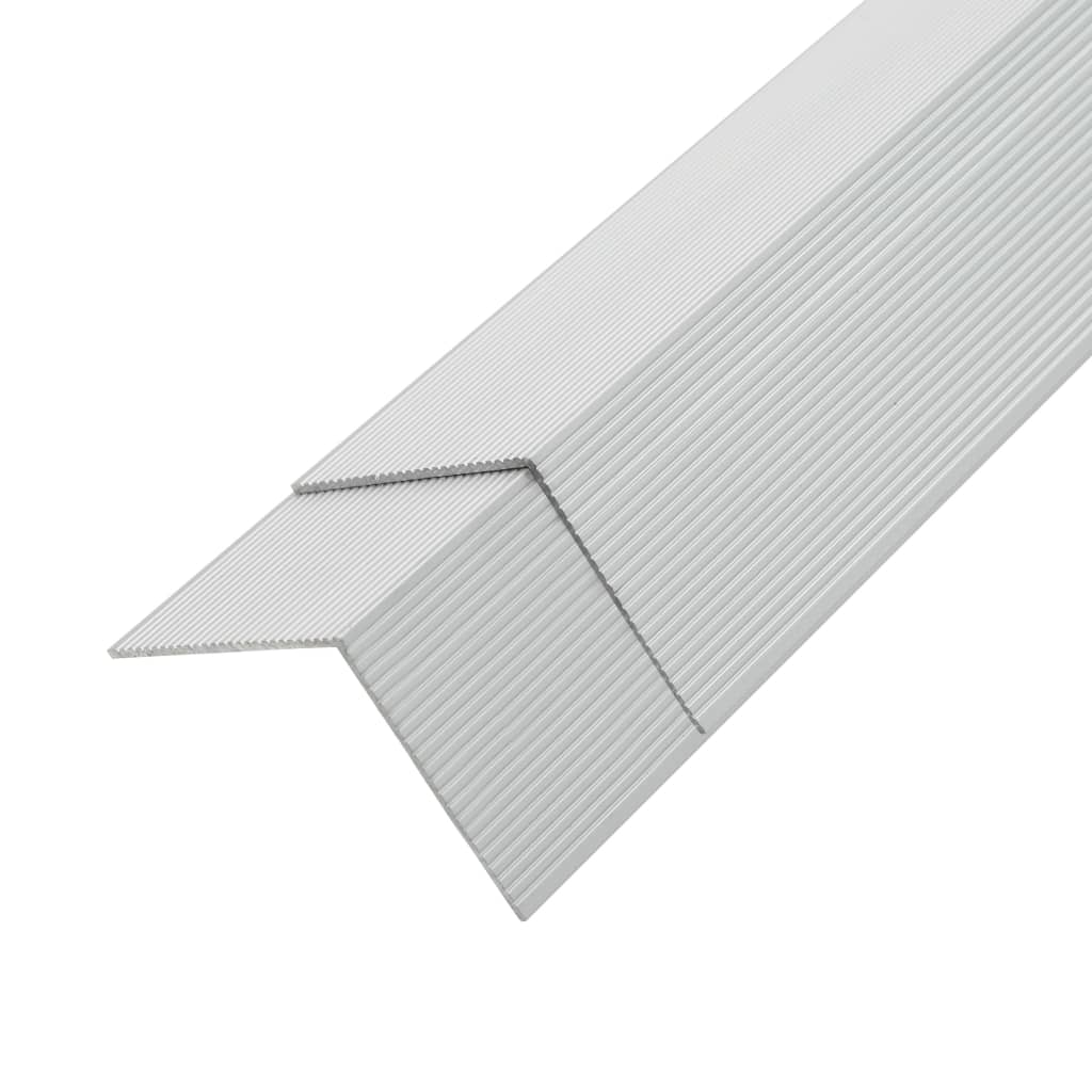 5 stk Panelvinkler Paneler Aluminium 170 cm Sølv