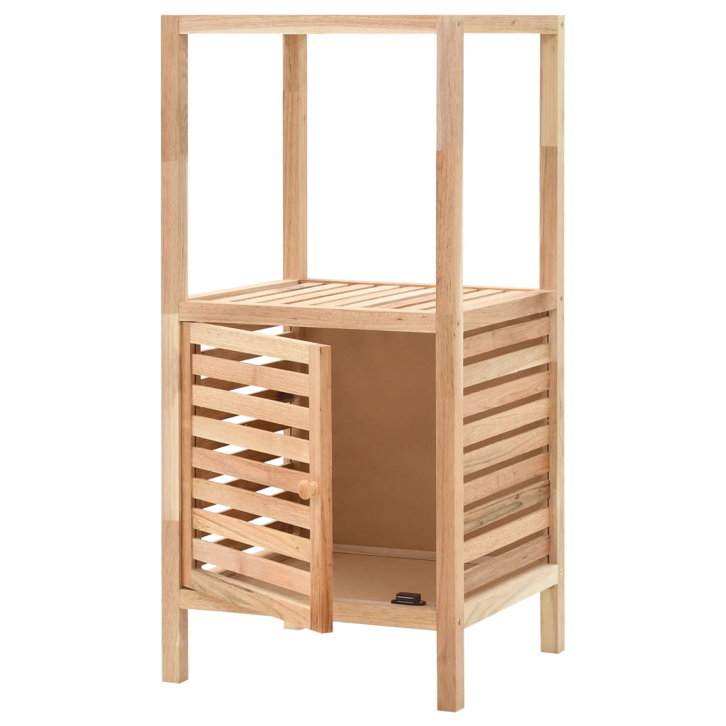 Badeværelsesskab Massivt Træ Valnød 39,5x35,5x86 cm