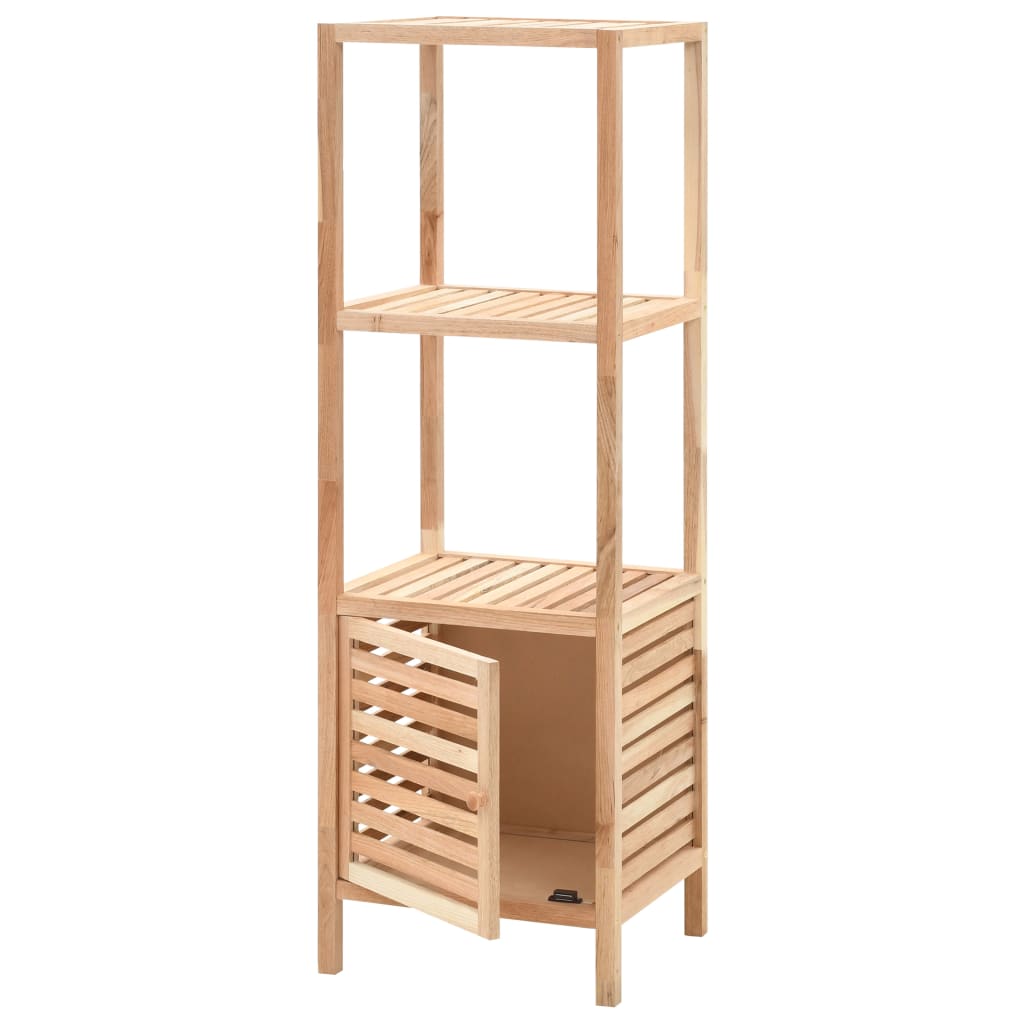 Badeværelsesskab Massivt Træ Valnød 39,5x35,5x123 cm