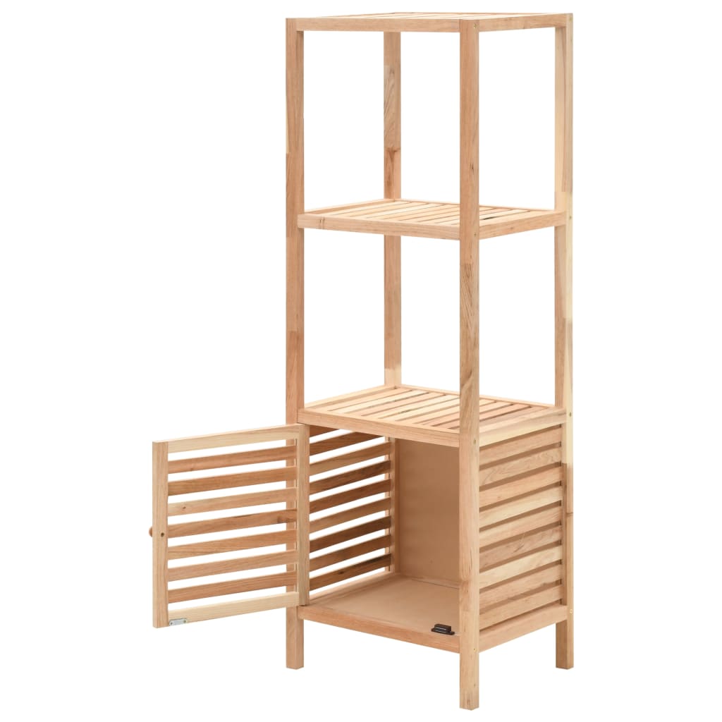 Badeværelsesskab Massivt Træ Valnød 39,5x35,5x123 cm