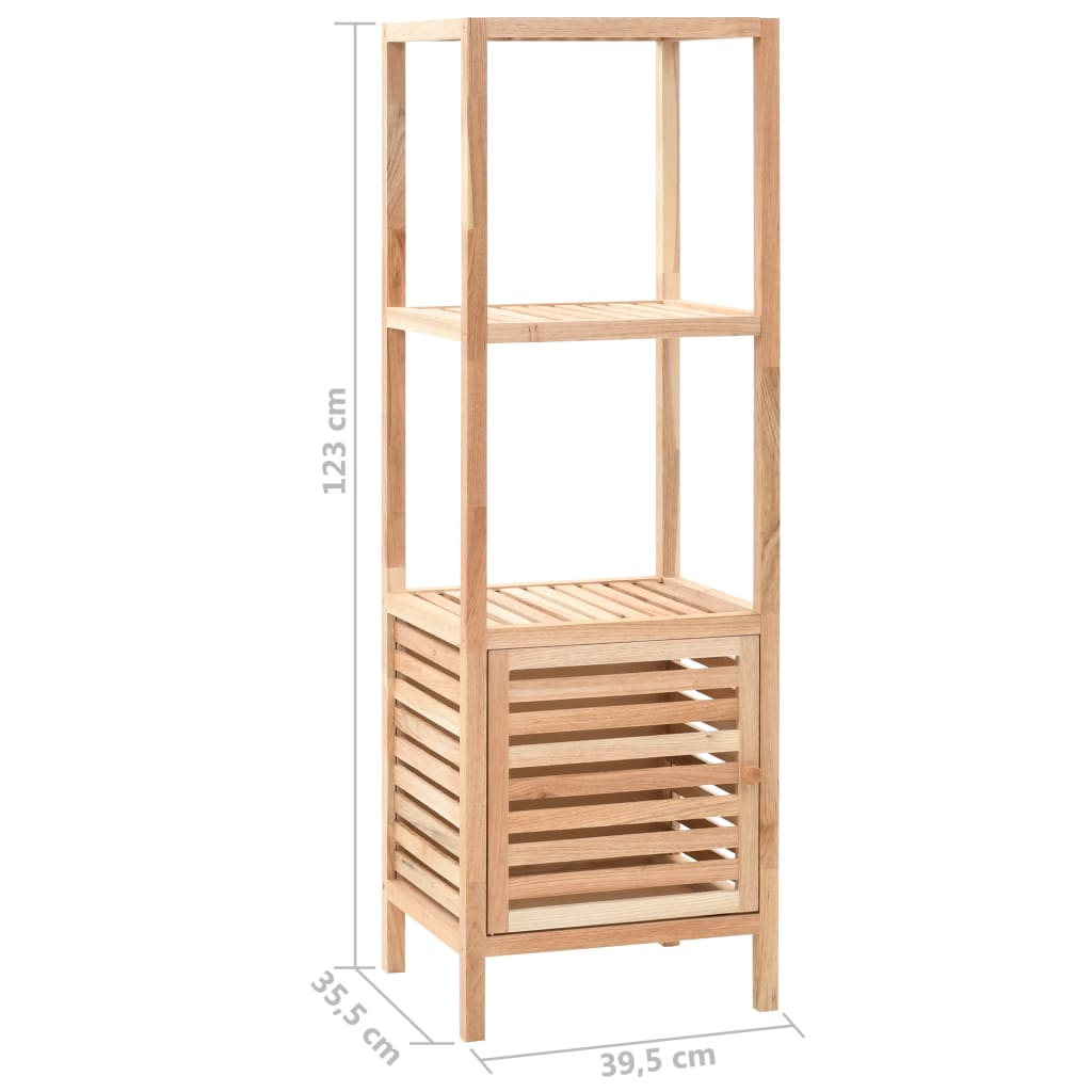 Badeværelsesskab Massivt Træ Valnød 39,5x35,5x123 cm