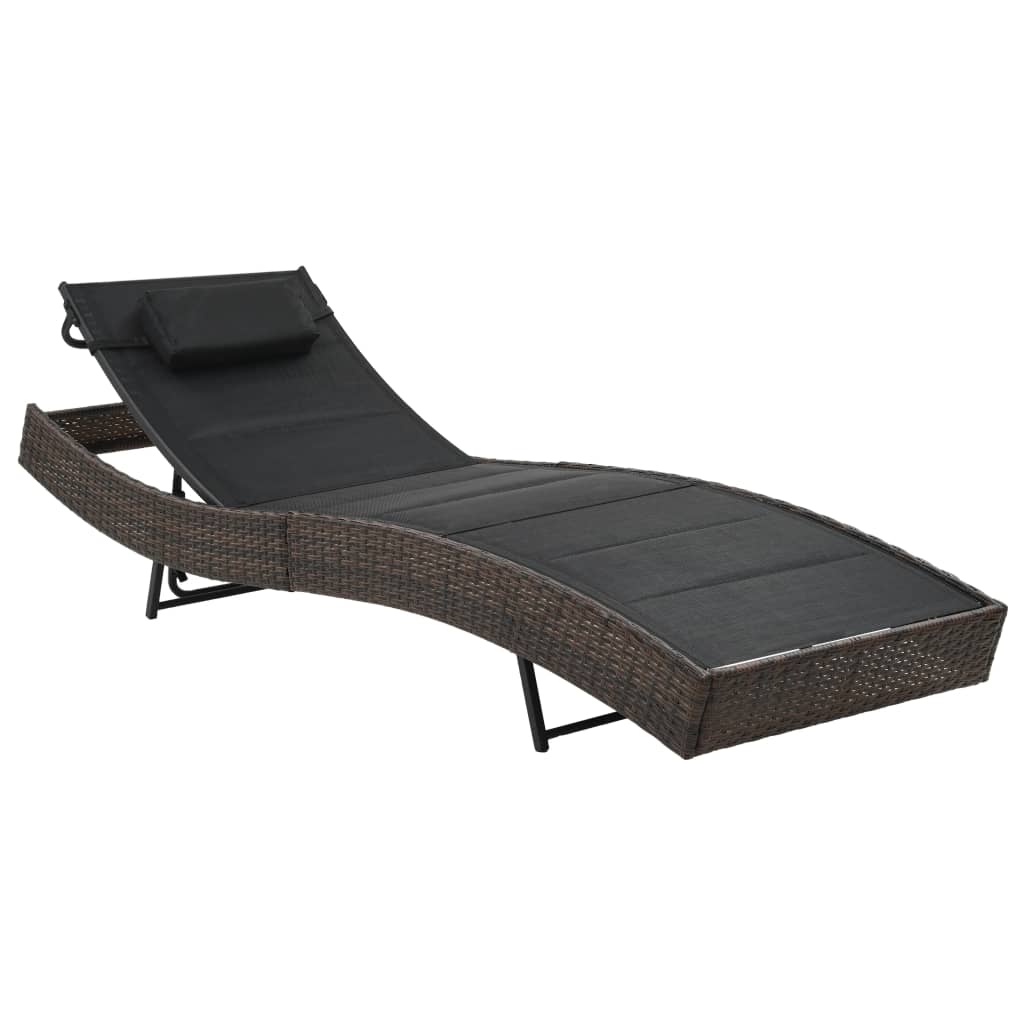 Solseng polyrattan og tekstilenbrun