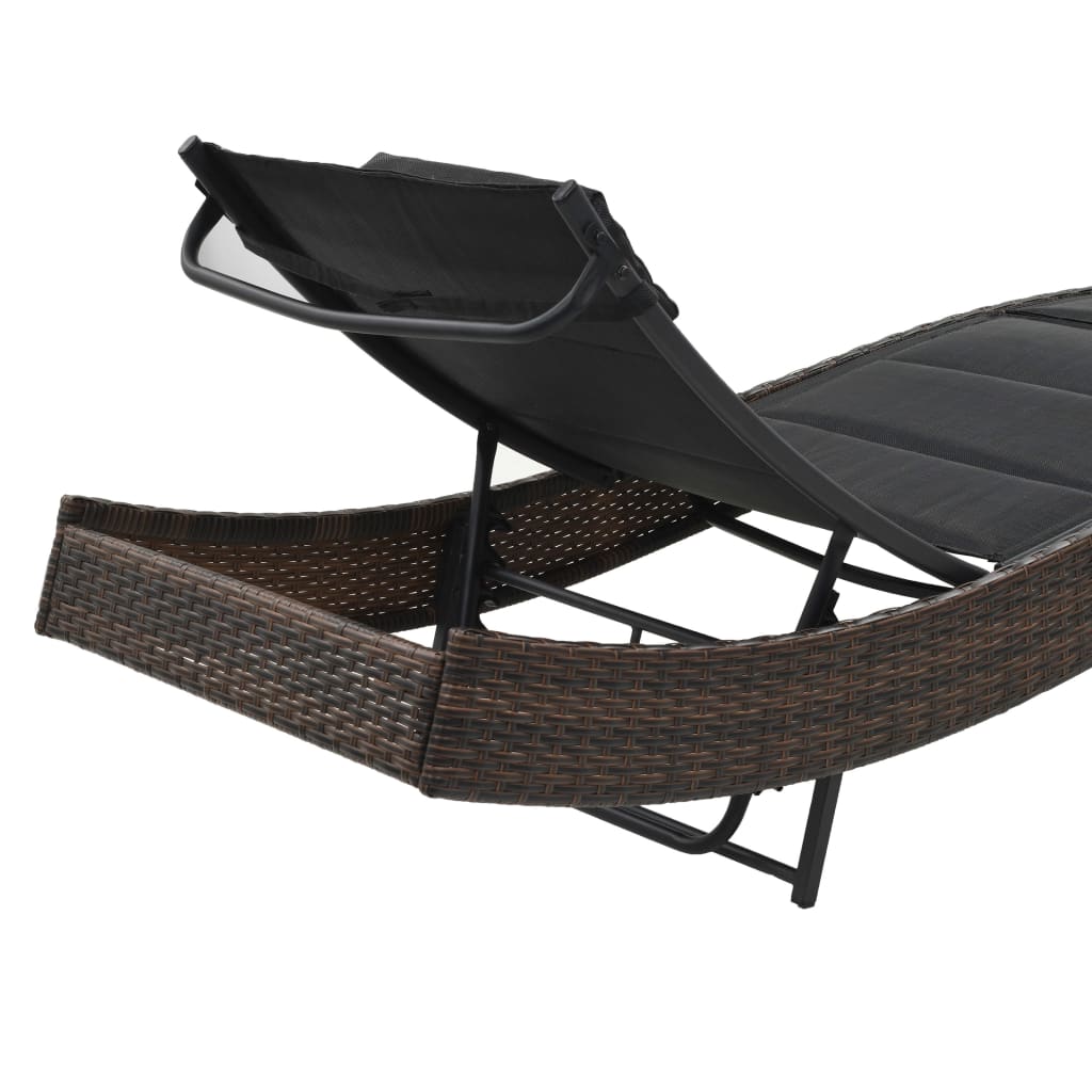 Solseng polyrattan og tekstilenbrun