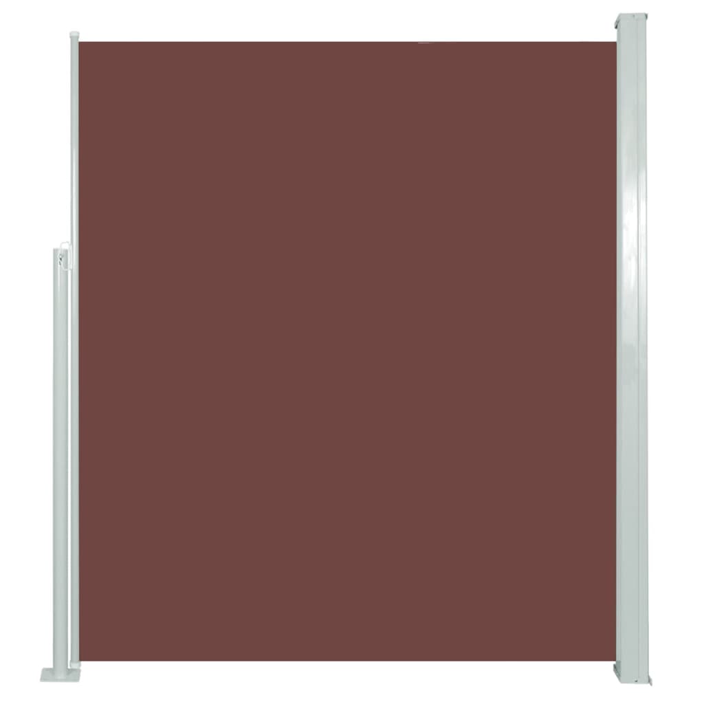 Udtrækbart Sidefortelt 160x500 cm Brun