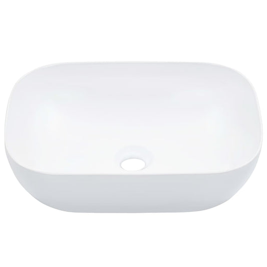 Waschbecken 45,5 x 32 x 13 cm Keramik Weiß