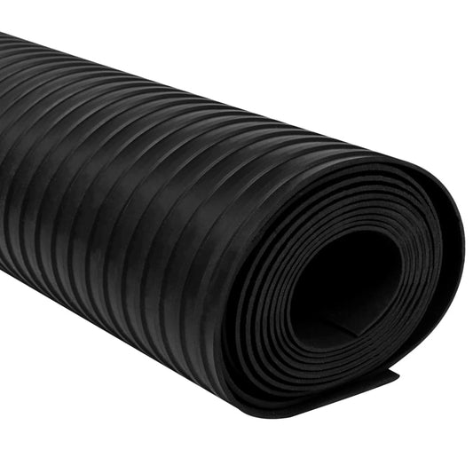 Gulvmåtte Skridsikker gummi 1,5x4 m 3 mm Brede Ribber