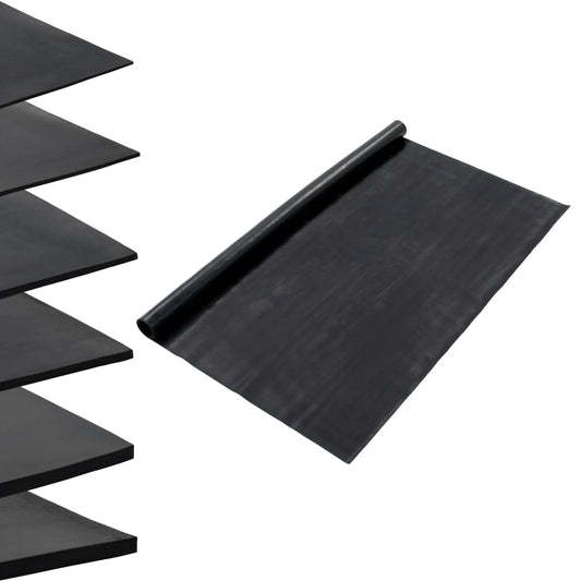 Gulvmåtte Skridsikker Gummi 1,2x5 m 1 mm Glat