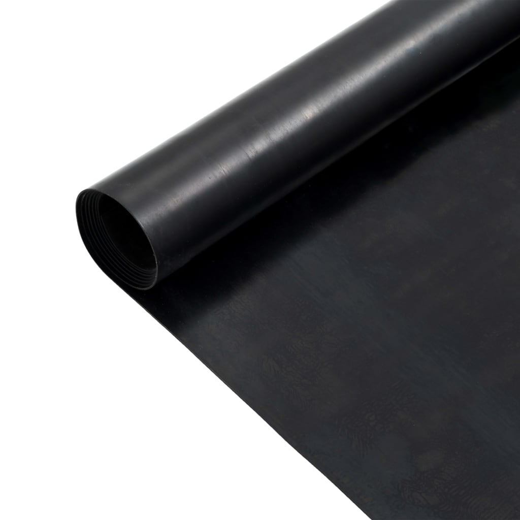 Gulvmåtte Skridsikker Gummi 1,2x5 m 1 mm Glat