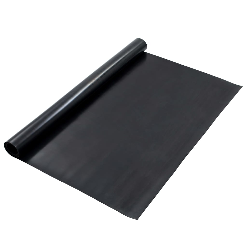 Gulvmåtte Skridsikret Gummi 1,2x2 m 2 mm Glat