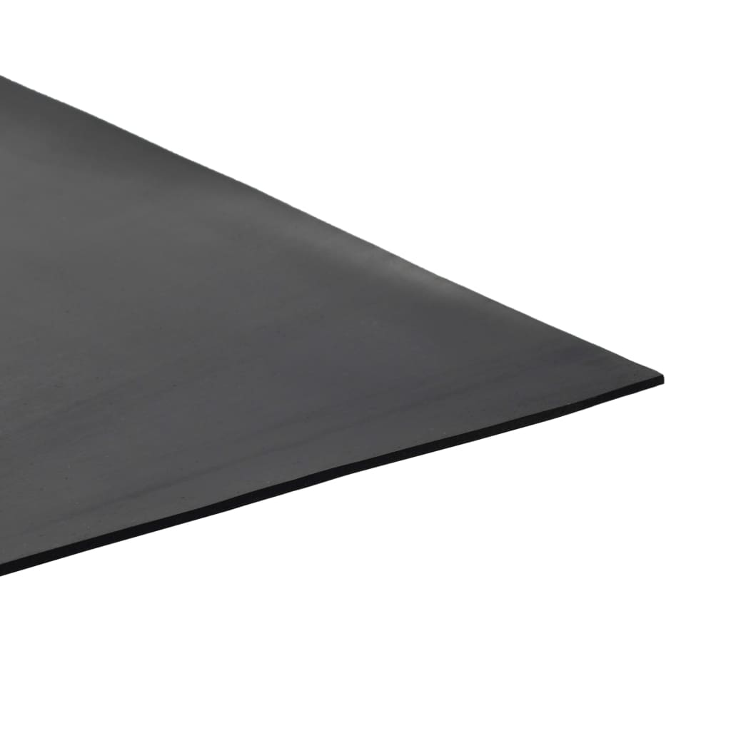 Gulvmåtte Skridsikret Gummi 1,2x2 m 2 mm Glat