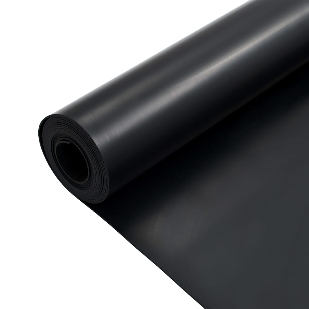 Gulvmåtte Skridsikret Gummi 1,2x5 m 2 mm Glat
