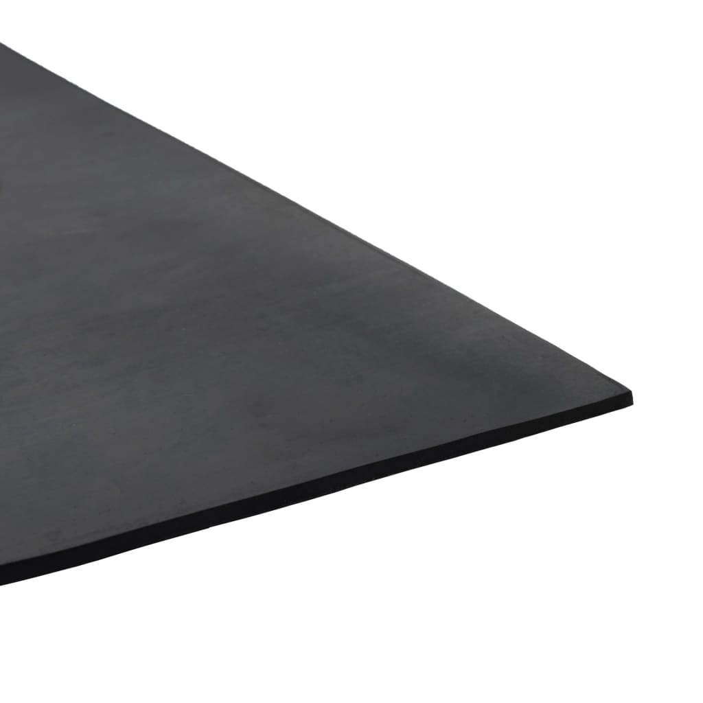 Gulvmåtte Skridsikker Gummi 1,2x2 m 3 mm Glat