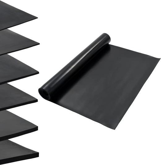 Gulvmåtte Skridsikret Gummi 1,2x5 m 3 mm Glat