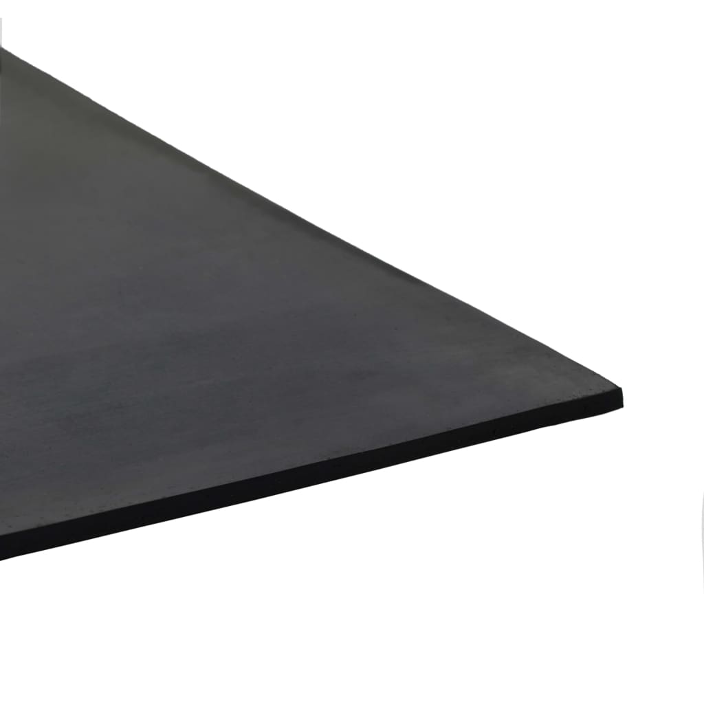 Gulvmåtte Skridsikker Gummi 1,2x2 m 4 mm Glat
