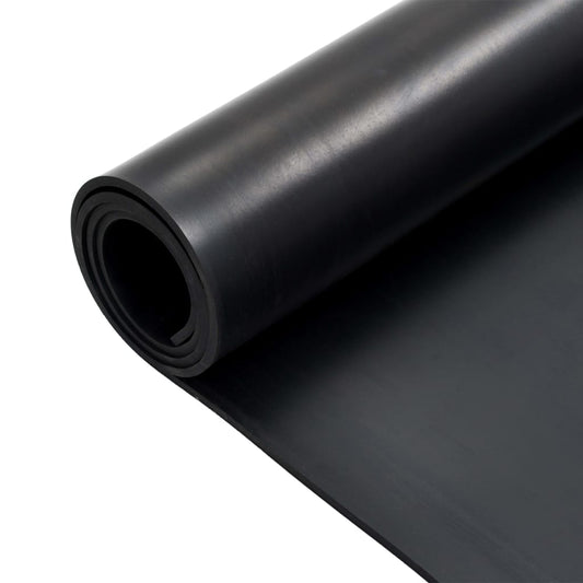 Gulvmåtte Skridsikret Gummi 1,2x2 m 6 mm Glat