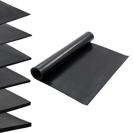 Gulvmåtte Skridsikker Gummi 1,2x2 m 8 mm Glat