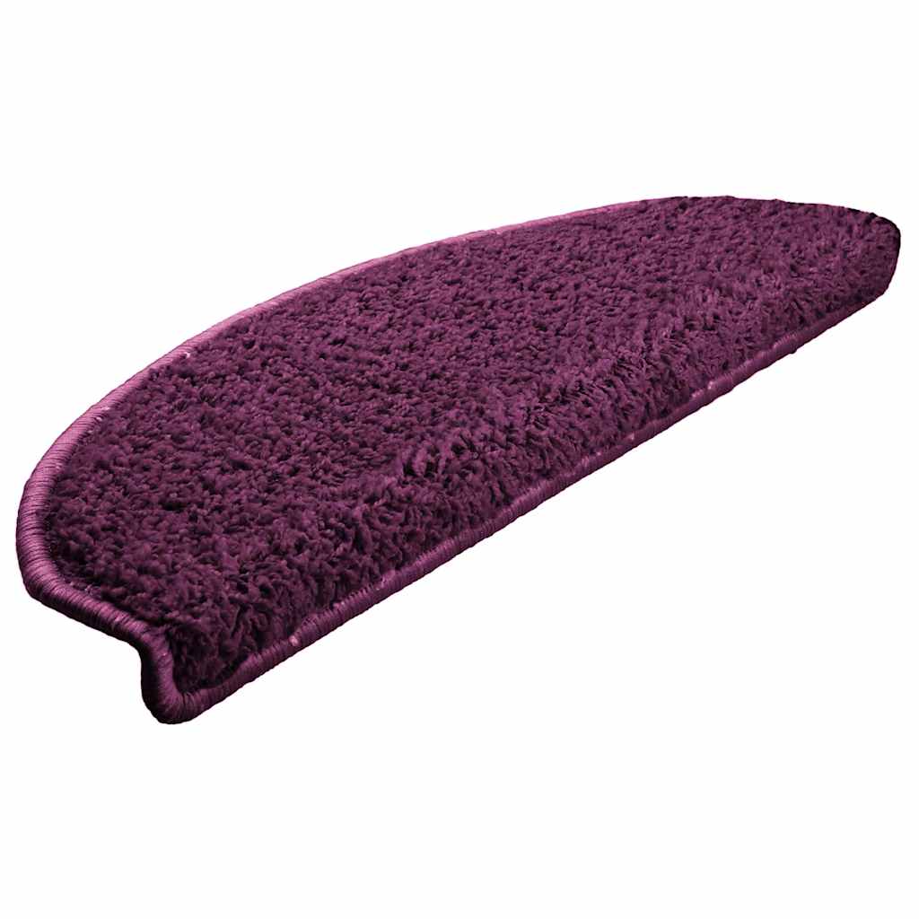 Stufenmatten 15 Stk. 65x21x4 cm Violett Halbrund Groß