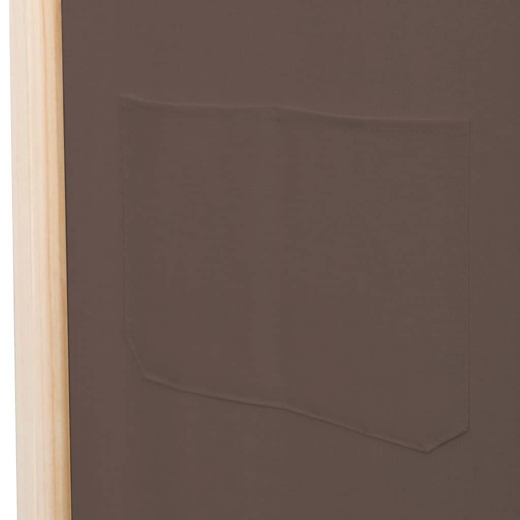 3-delt rumdeler brun 120 x 170 x 4 cm stof