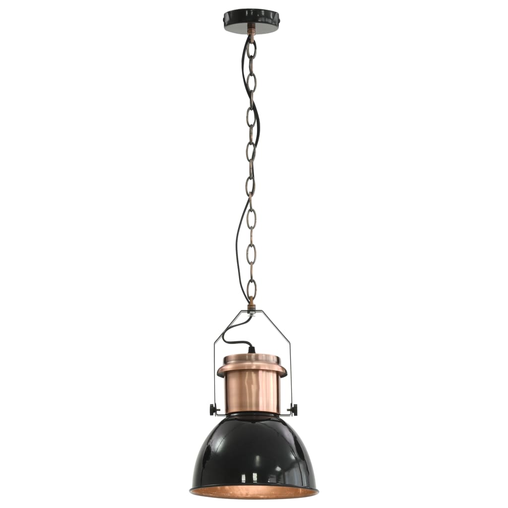 Loftslampe 2 stk Sort Rund E27