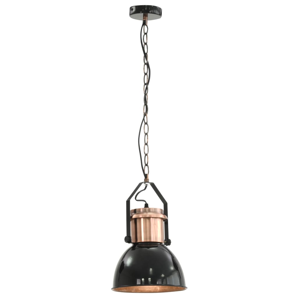 Loftslampe 2 stk Sort Rund E27