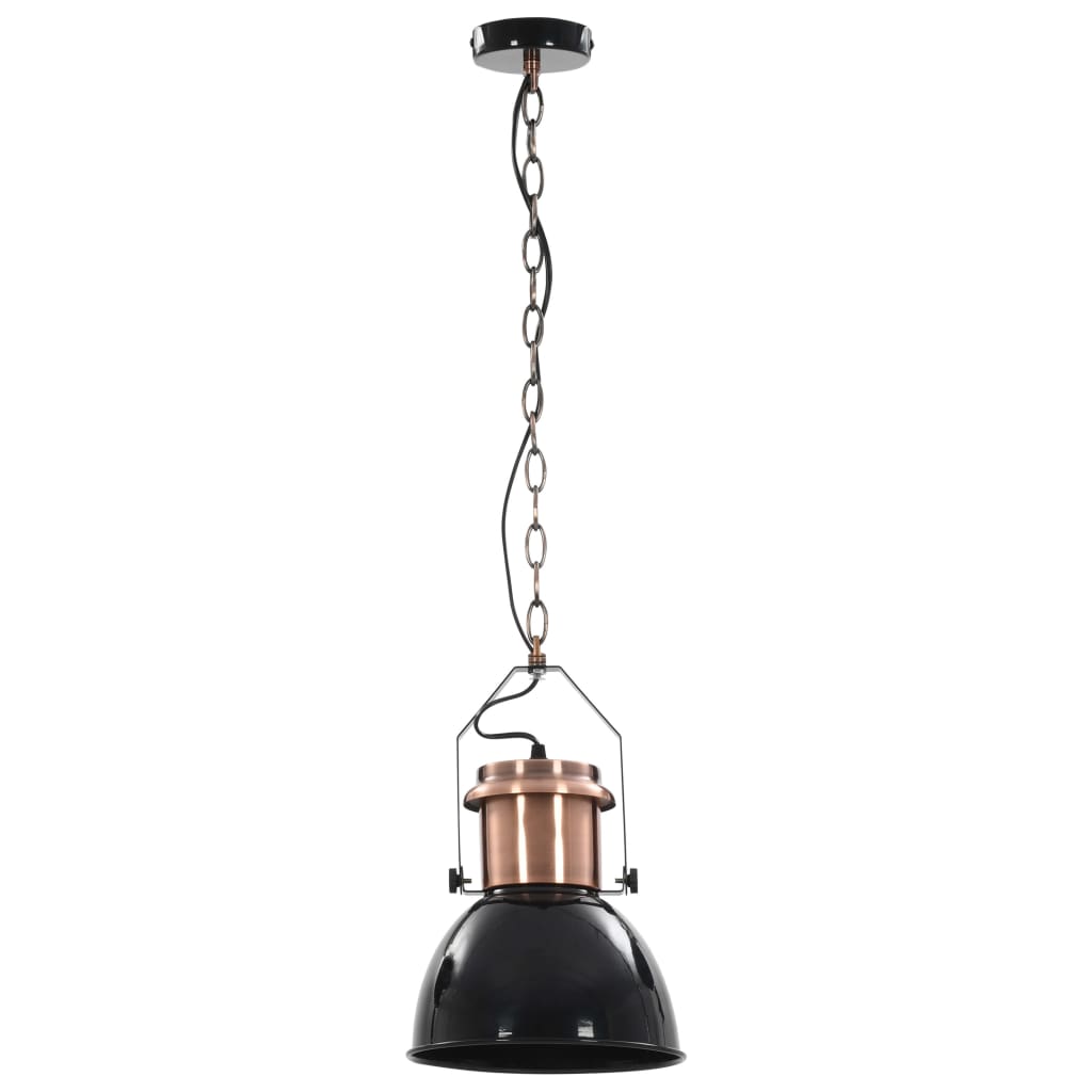 Loftslampe 2 stk Sort Rund E27
