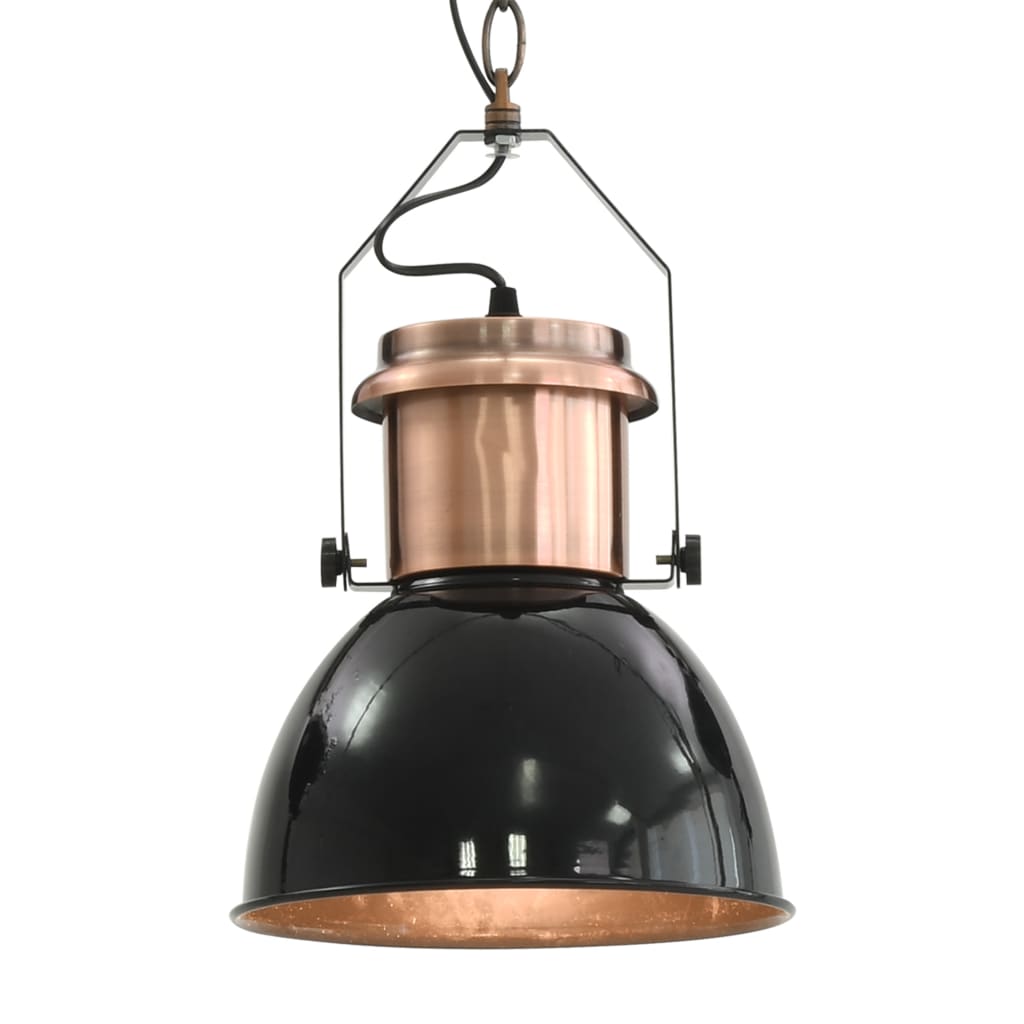 Loftslampe 2 stk Sort Rund E27