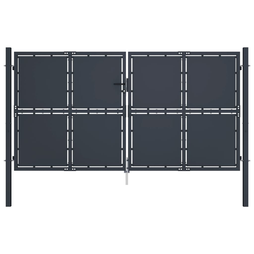 Gartentor Stahl 300×200 cm Anthrazit