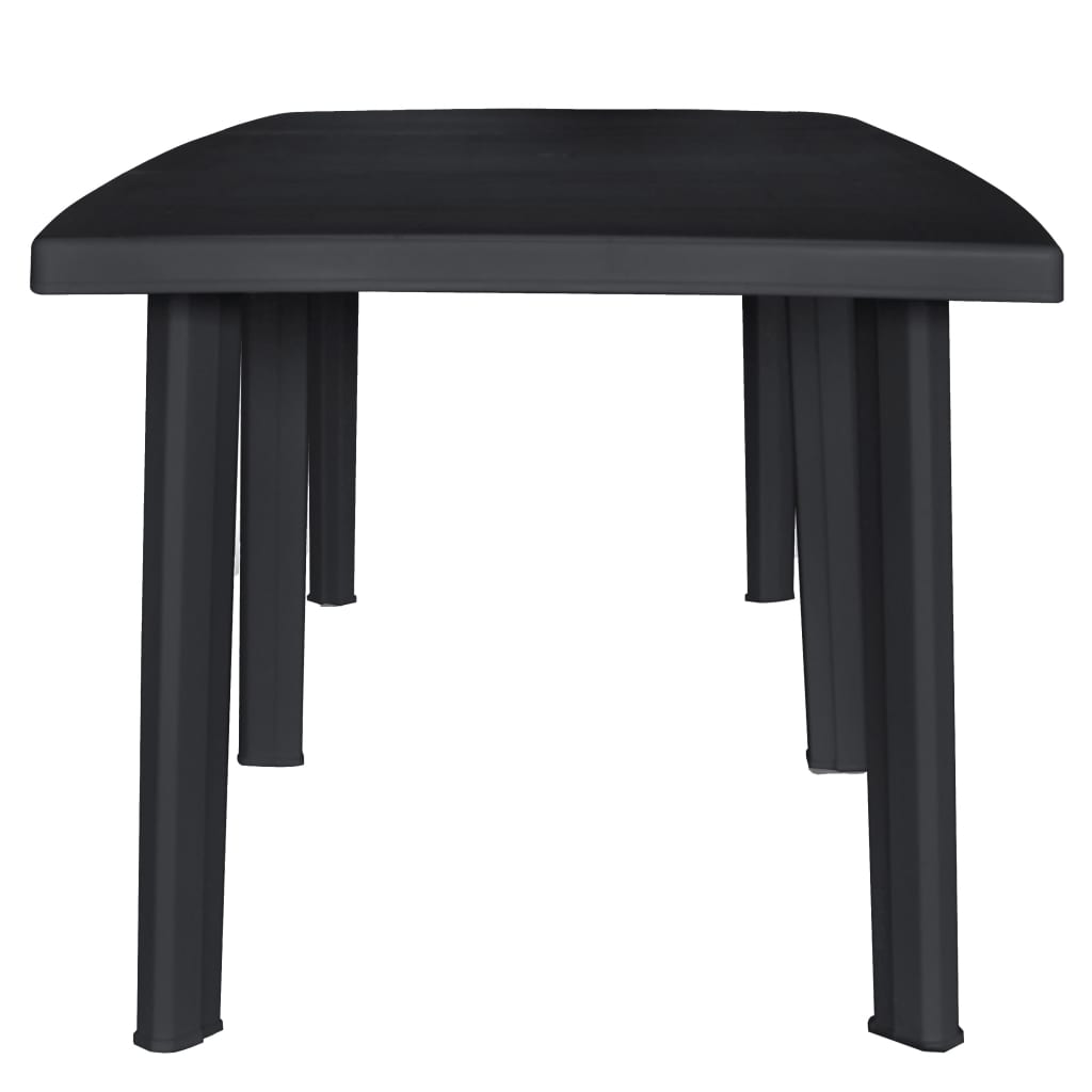 Havebord antracit 216x90x72 cm Plast
