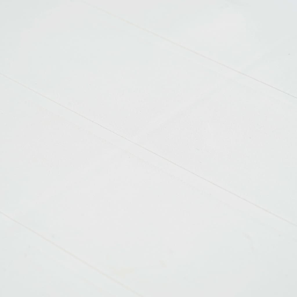 Havebord Hvid 150x90x72 cm Plast Rattan Look