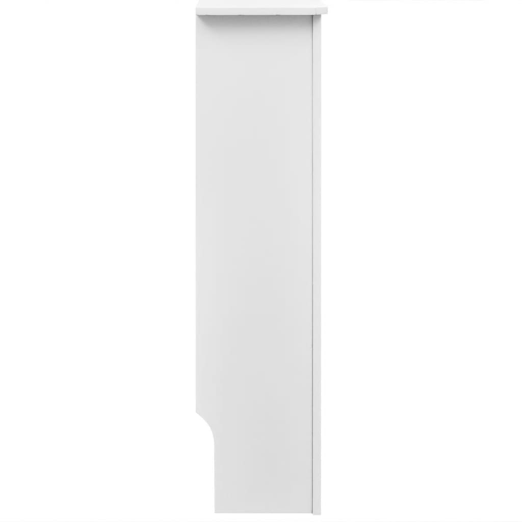 Heizkörperabdeckung 2 Stk. Weiß MDF 172 cm