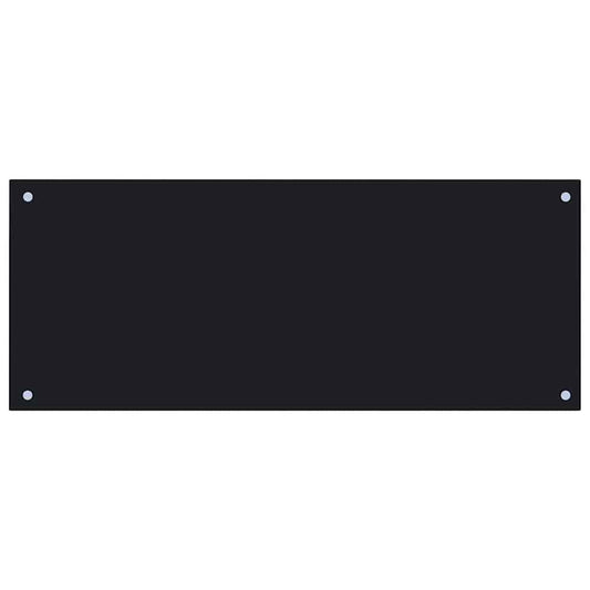 Küchenrückwand Schwarz 100x40 cm Hartglas