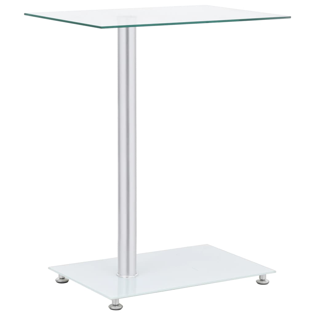 Sidebord U-form Transparent 45x30x58 cm Hærdet glas