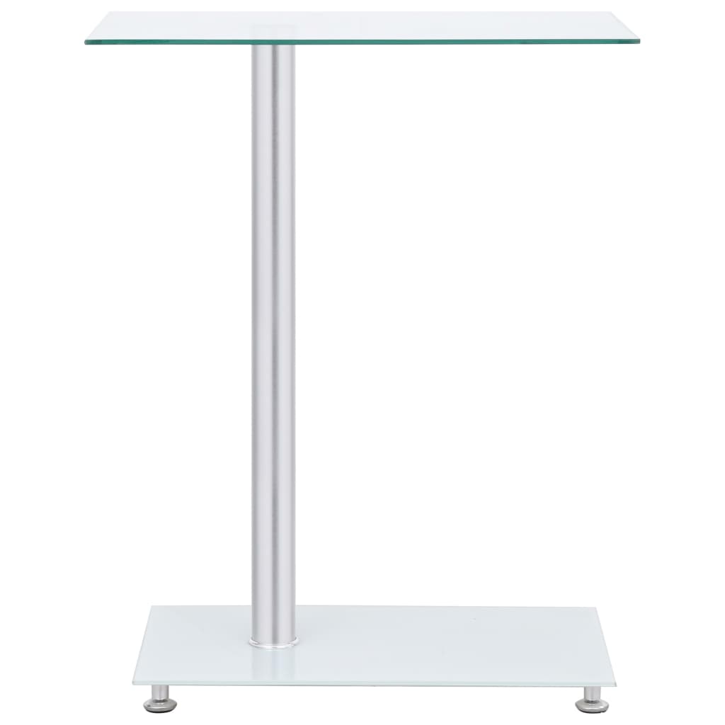 Sidebord U-form Transparent 45x30x58 cm Hærdet glas