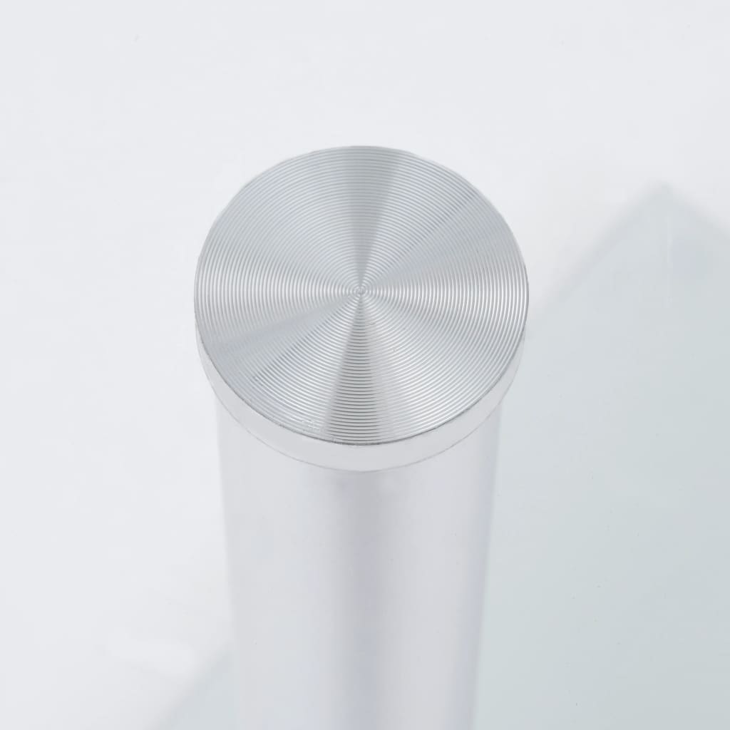 Sidebord U-form Transparent 45x30x58 cm Hærdet glas