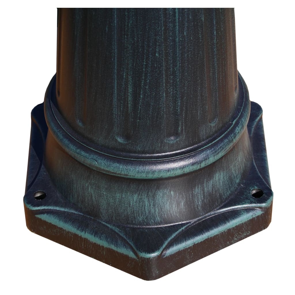 Havelanterne 2-flammet 230 cm Mørkegrøn/Sort Aluminium