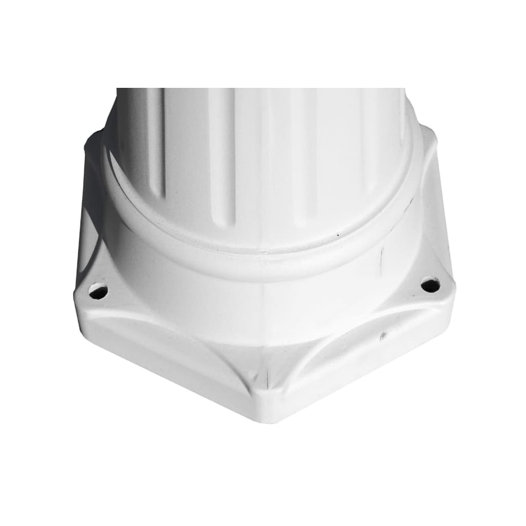Havelanterne 3-flamme 215 cm Hvid Aluminium