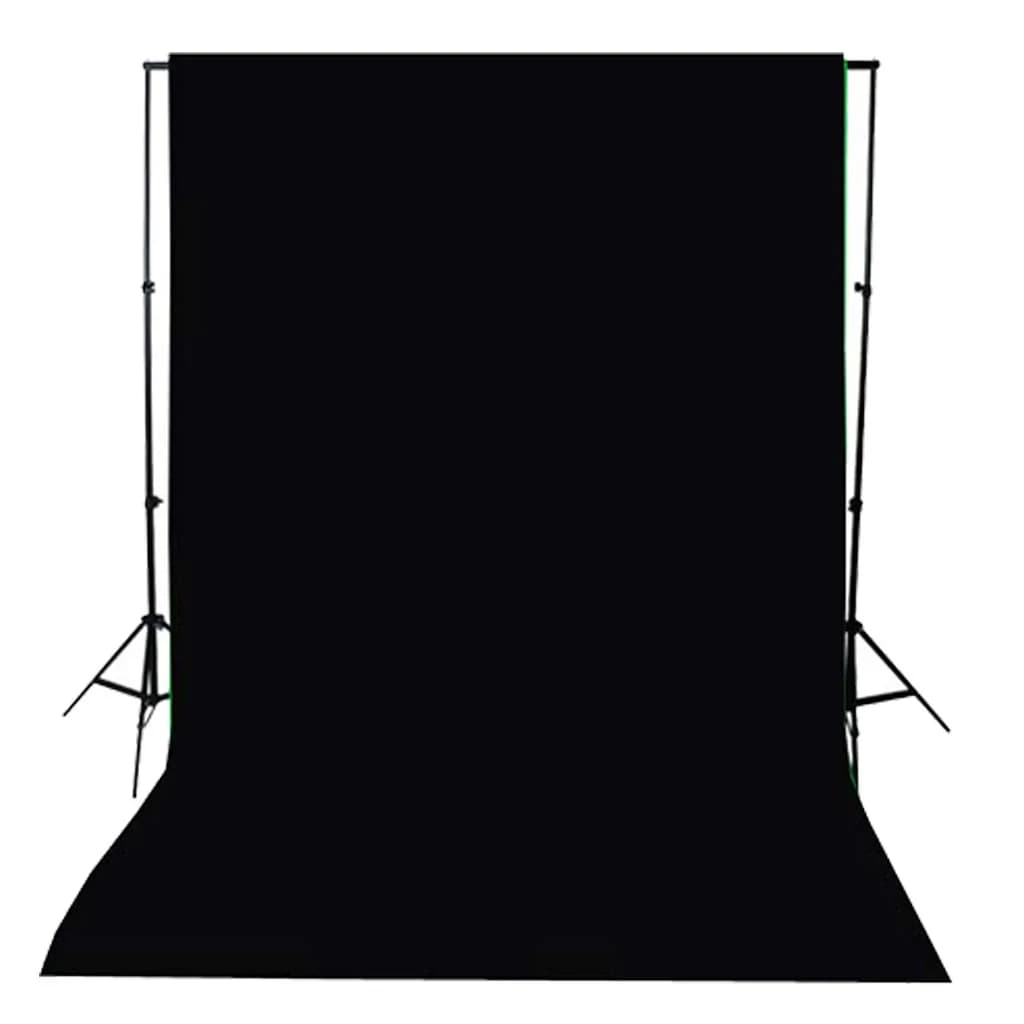 Fotohintergrund ohne Ständer Baumwolle Schwarz 300x300 cm