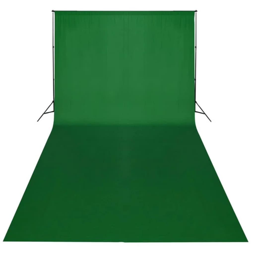 Fotohintergrund ohne Ständer Baumwolle Grün 600x300 Chroma-Key