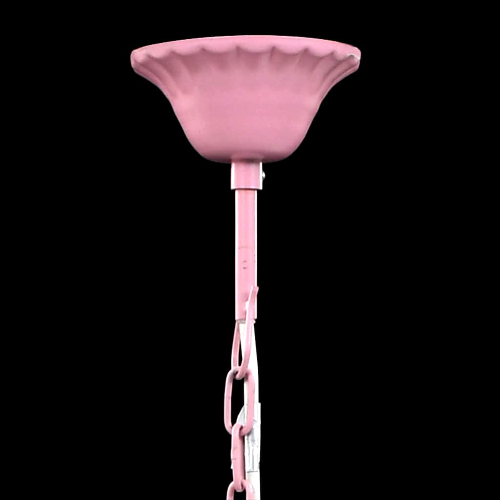 Lysekrone 5 lyspærer Pink
