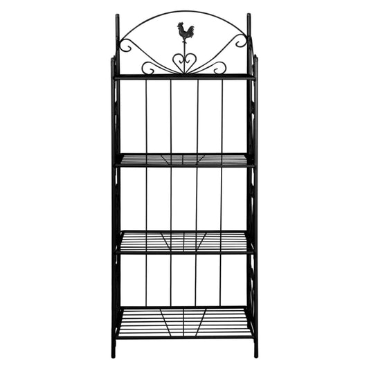 Pflanzentreppe Blumenregal Blumenständer schwarz