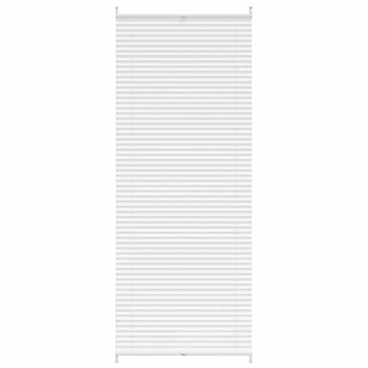 Verdunklungsplissee 70×200 cm Weiß