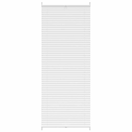 Verdunklungsplissee 80×200 cm Weiß