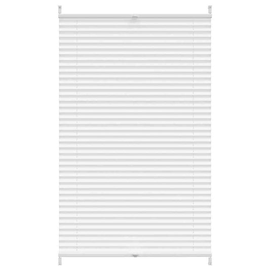 Verdunklungsplissee 90×100 cm Weiß
