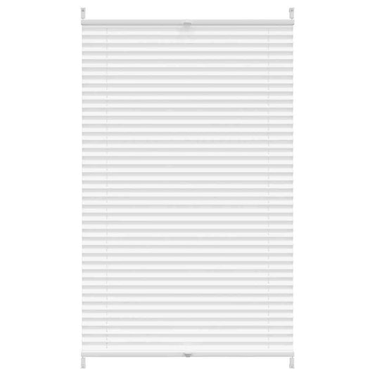 Verdunklungsplissee 90×150 cm Weiß